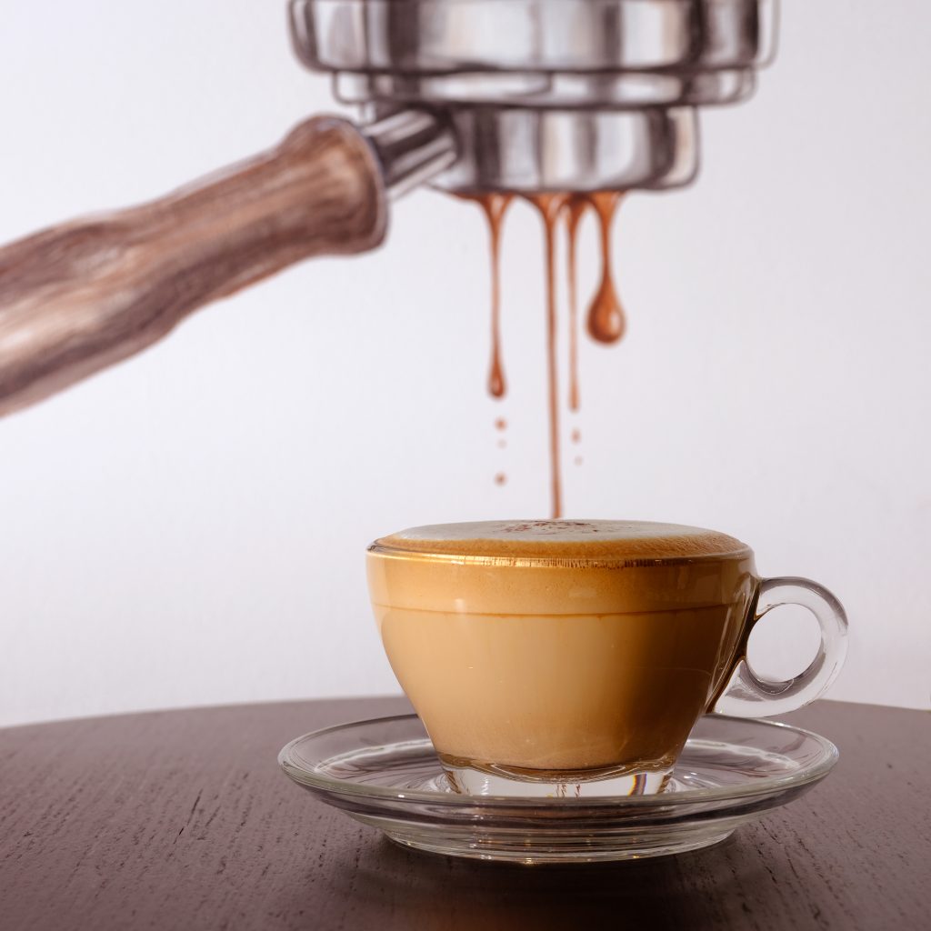 Hot cappuccino