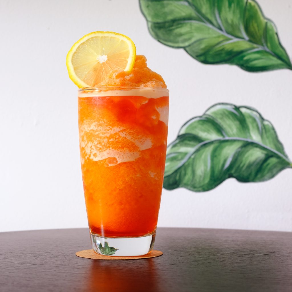 Lemon black tea frappe